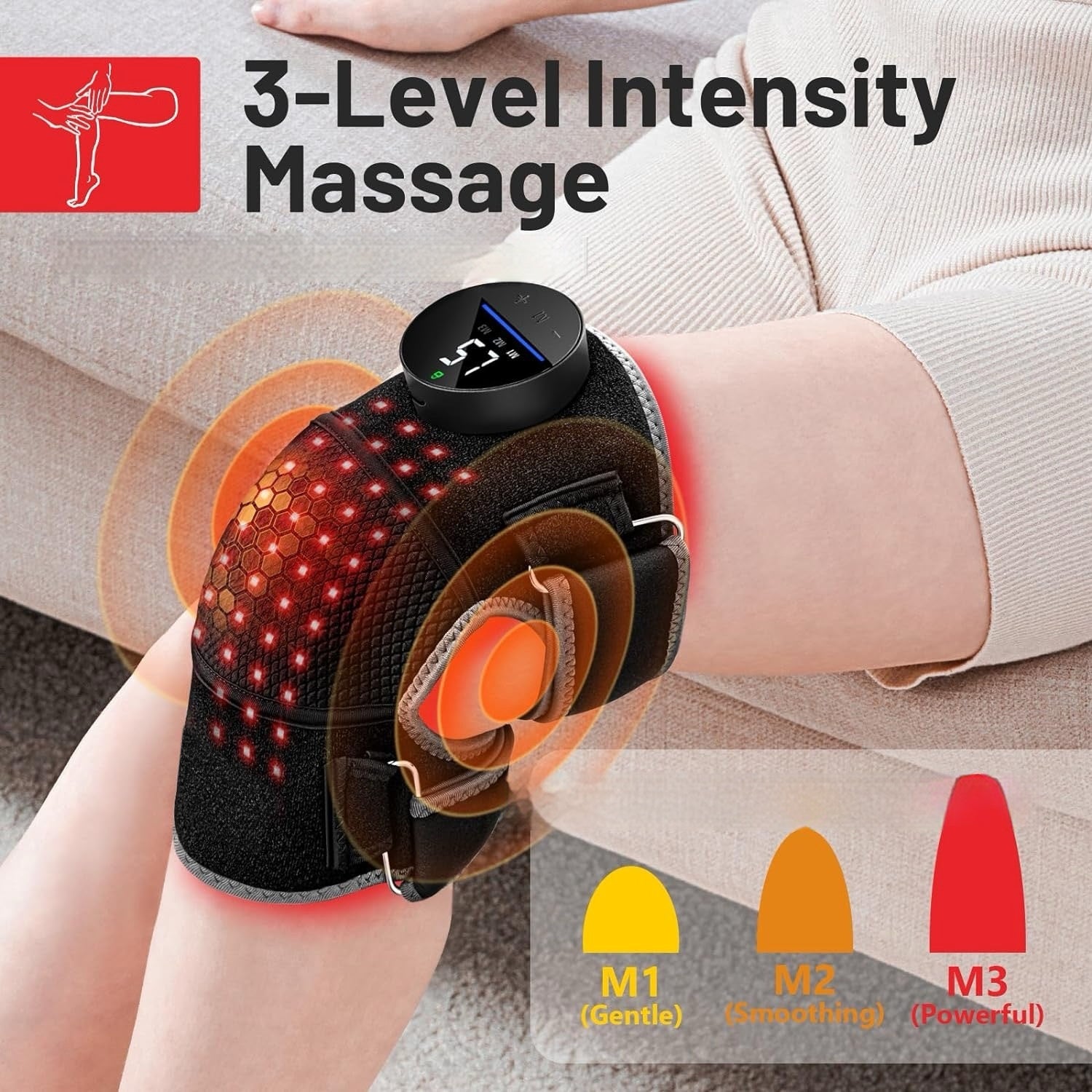 Revolutionary LED Red Light Knee and Shoulder Pad for Ultimate Physiotherapy Relief