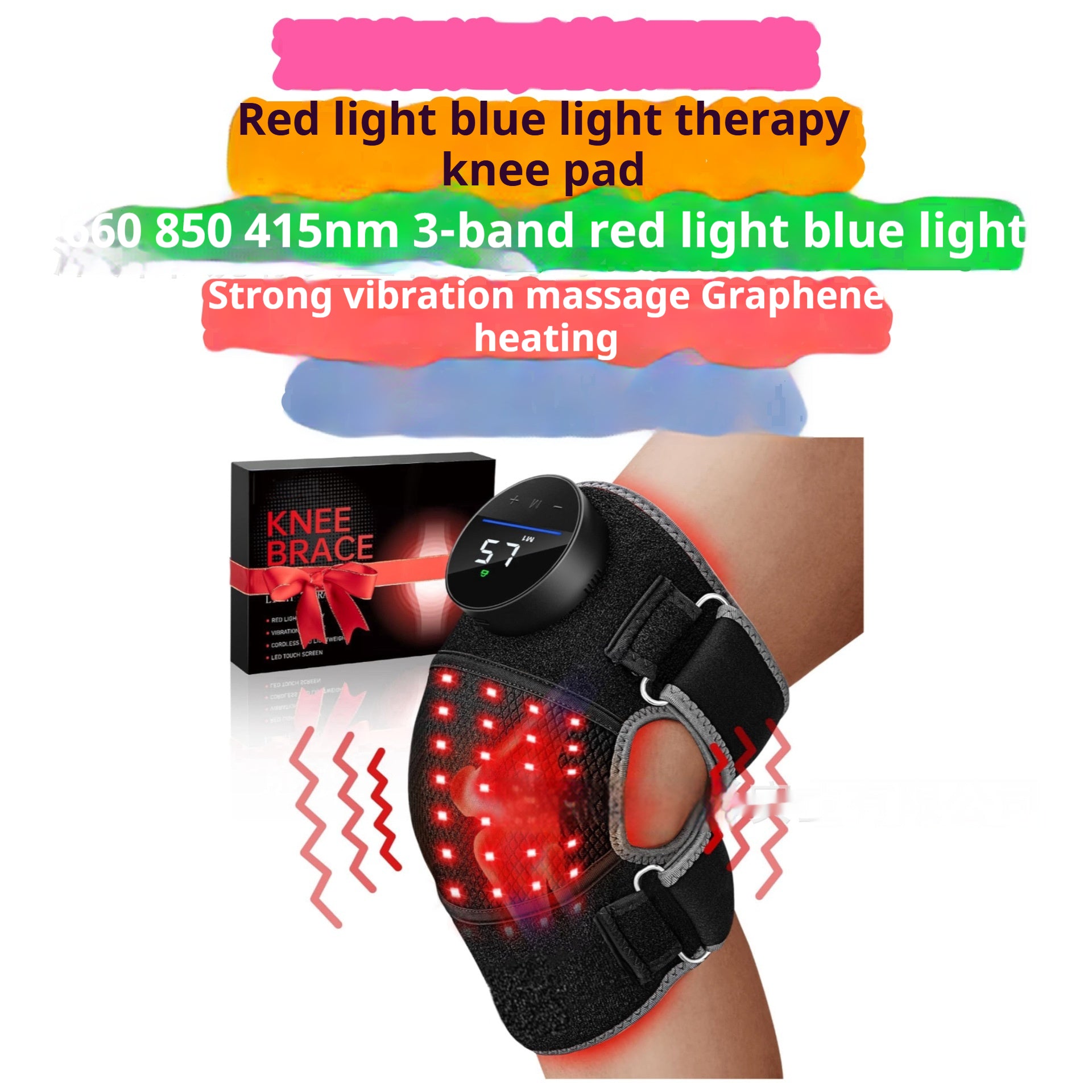 Revolutionary LED Red Light Knee and Shoulder Pad for Ultimate Physiotherapy Relief